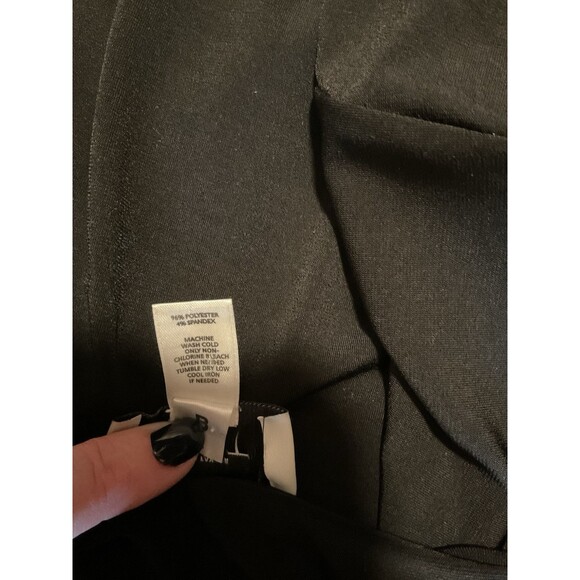 🖤 LOFT Colorblock V-Neck Top – Black White Pink – 3/4 Sleeve – Medium - Picture 6 of 6